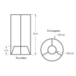 Cylinder stativ 10x20x10 L-T E14