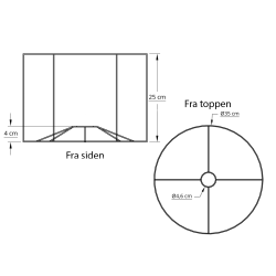 Cylinder stativ 35x25x35 L-T E27 