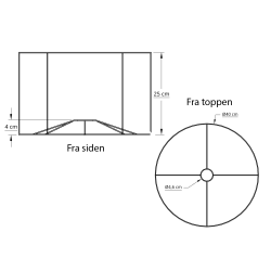 Cylinder stativ 40x25x40 L-T E27 