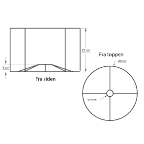 Cylinder stativ 40x25x40 L-T E27 
