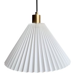 Hobro pendel hvid-messing 34