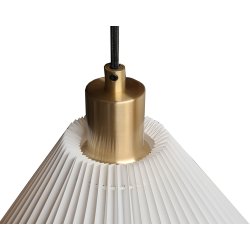 Hobro pendel hvid-messing 34