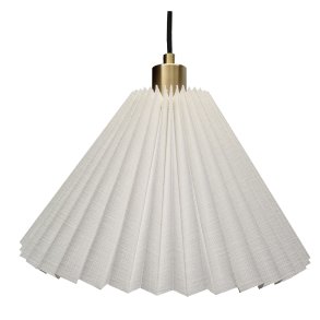 Hobro pendel hvid-messing 34.