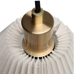 Hobro pendel hvid-messing 34.