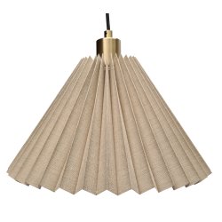 Hobro pendel sandfarvet-messing 34