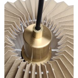 Hobro pendel sandfarvet-messing 34