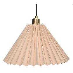 Hobro pendel sandfarvet-messing 34.