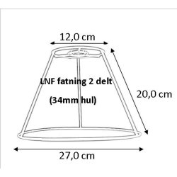 Lampeskrm stativ 12x20x27 (23cm) LNF