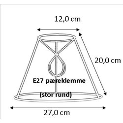 Lampeskrm stativ 12x20x27 (23cm) SK