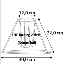 Lampeskrm stativ 12x22x30 (25cm) TNF