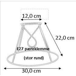 Lampeskrm stativ 12x22x30 SK (25cm)