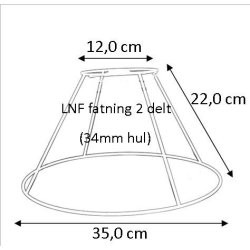 lampeskrm stativ 13x22x35 (25 cm) LNF