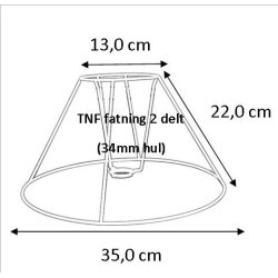 lampeskrm stativ 13x22x35 (25 cm) TNF