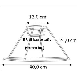 Lampeskrm stativ 13x24x40 (27) BR