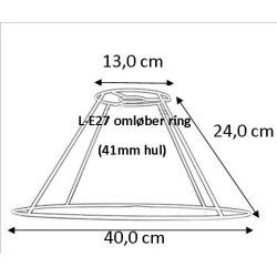 lampeskrm stativ 13x24x40 (27 cm) L-E27