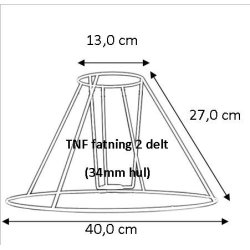 lampeskrm stativ 13x27x40 (30 cm) TNF