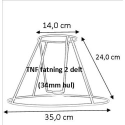 Lampeskrm stativ 14x24x35 (27 cm) TNF
