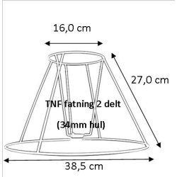 Lampeskrm stativ 16x27x38,5 (30 cm) TNF