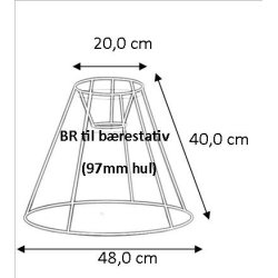 lampeskrm stativ 20x40x48 (45 cm) BR
