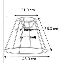 lampeskrm stativ 21x36x45 (40 cm) BR
