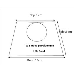 Lampeskrm stativ 9x8x13 KP (11cm)