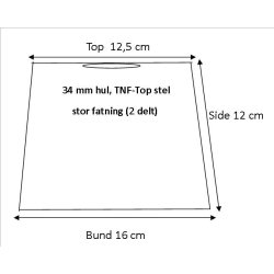 Lampeskrm stativ cylinder 12,5x12x16 (15cm) LNF