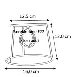 Lampeskrm stativ cylinder 12,5x12x16 (15cm) SK