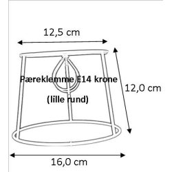 Lampeskrm stativ cylinder 12,5x12x16 (15cm) KP
