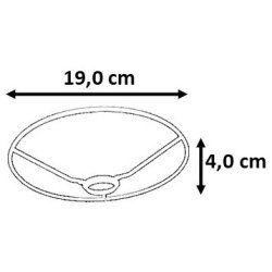 montering til lampeskrm 19,0 NF 4 LNF