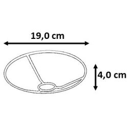 montering til lampeskrm 19,0 sv 4 L-E27