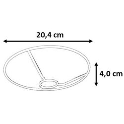 montering til lampeskrm 20,4 sv 4 L-E27