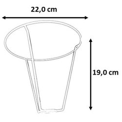 montering til lampeskrm 22,0 TNF 19