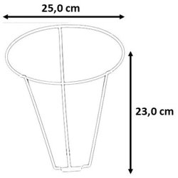montering til lampeskrm 25,0 TNF 23