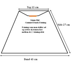 Plis 13x27x43 Orange bomuld LNF