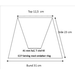 Pliss 12,5x23x31 sort hr T-E27