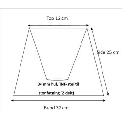 Pliss 12x25x32 Hvid plastik TNF