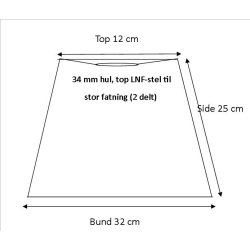 Pliss 12x25x32 sort hr LNF
