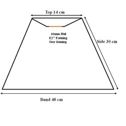 Pliss&eacute; 14x30x48 Hvid plastik L-E27