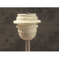 Pliss&eacute; 14x30x48 Hvid plastik T-E27