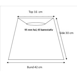 Pliss 16x30x42 Hvid plastik BR