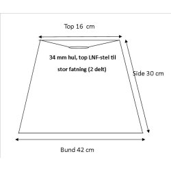 Pliss 16x30x42 Lime bomuld LNF