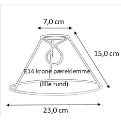 Plisse stativ 7x15x23 (18cm) KP