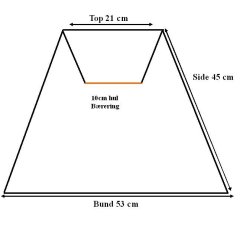 Pliss 21x45x53 Rd bomuld BR