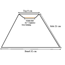 Pliss&eacute; 8x21x32 Sort Chintz L