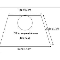Pliss 9,5x11x17 orange bomuld KP
