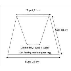 Pliss 9,5x18x25 gr hr T-E14
