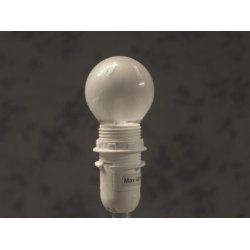 Pliss 9,5x18x25 Hvid plastik T-E14