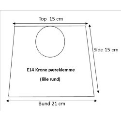 Pliss cylender 15x15x21 Sort Hr KP