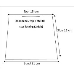 Pliss cylender 15x15x21 Sort Hr LNF