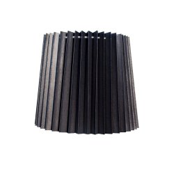 Pliss&eacute; cylender 17x18x24 Sort Chintz SK